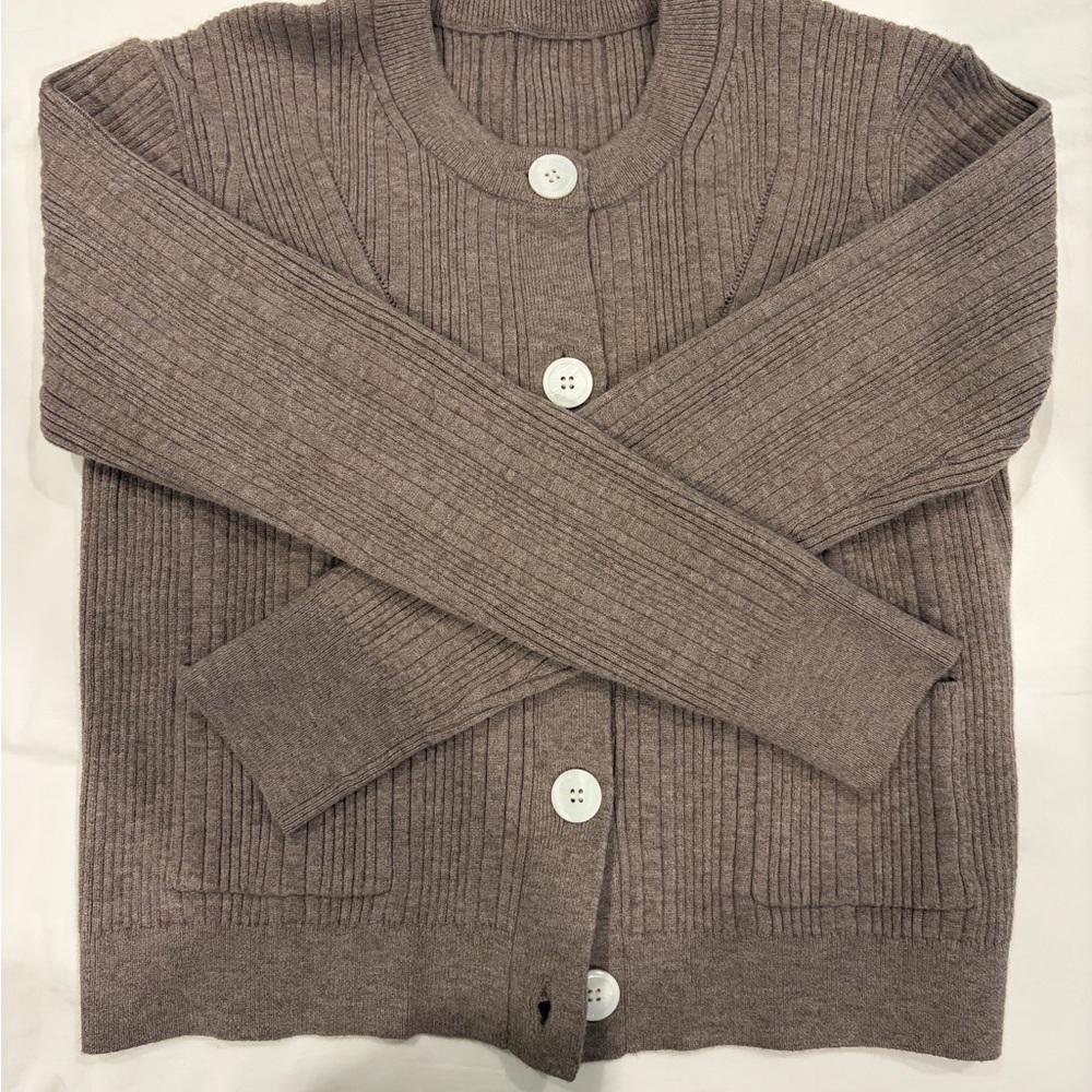 Sunday’s Women's Ribbed Knit Sweater - Taupe